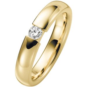 14Kgeelgouden trouwring diamant Morgenster H79