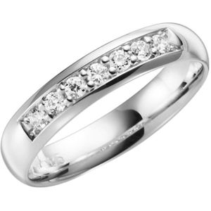 9 Karaat witte trouwring diamant  Phlox H95