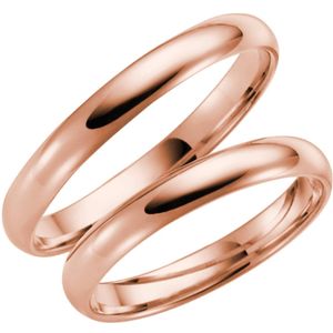 14K rose gouden trouwring Stephanotus Heren H52R