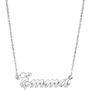 Zilveren naamketting Julia small voor dames