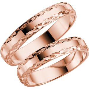 14 Karaat rosegouden dames trouwring Nigella H07R