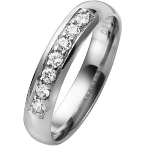Palladium trouwring Phlox Line Dames diamant H94P