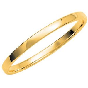 14K geelgouden dames trouwring Gentle H237