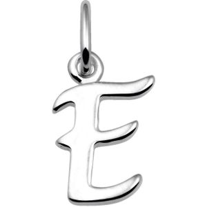Zilveren  letterhanger E