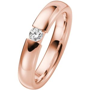 14K rose gouden trouwrng dia Morgenster Dames H79R