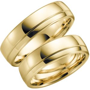 14 Karaat heren geelgouden trouwring Alyssa H129