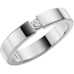 14K witgouden trouwring diamant Muscari Dames H99W