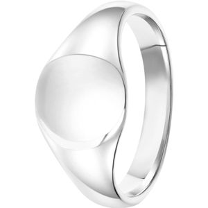 Lucardi Jongens - Kinder ring met plating - Rond - Cadeau - Echt Zilver - Zilverkleurig