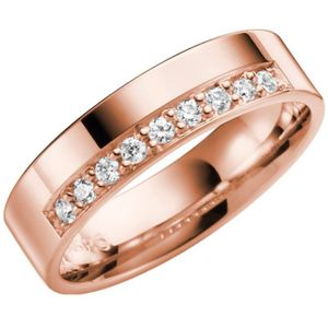 14K rose gouden trouwring dia Bluebell Line H77R