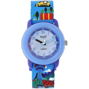 Regal kinder horloge met blauwe band