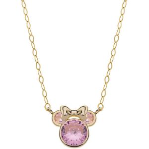 9Karaat Disney Minnie ketting roze kristal