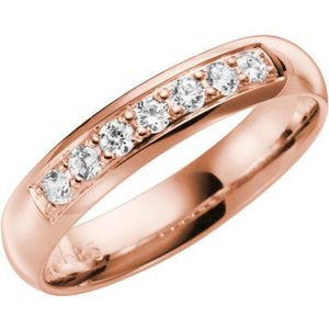 14K rosegouden trouwring diamant Phlox Line H94R