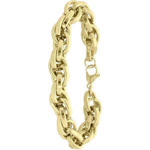 Gerecycleerd stalen 18 karaat goldplated armband lilou