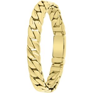 Stalen goldplated herenarmband gourmet