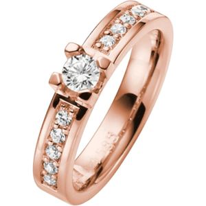 9K rose aanzoekring diamant Bouganville H102R