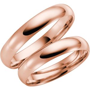 14 karaat rose gouden trouwring dames Phlox H20R