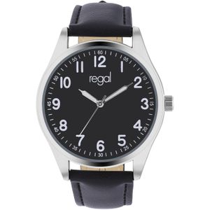 Regal Heren Horloge Zwart PU leer