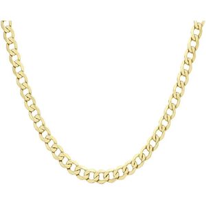 9K ketting met holle gourmet schakel 7,9mm