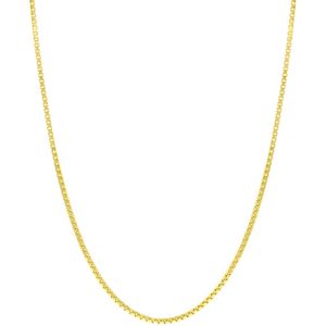 Gerecycleerd zilveren goldplated ketting venetiaan