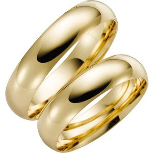 14K geelgouden trouwring Passionflower Heren H53