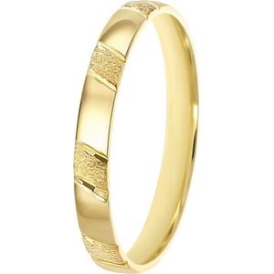 14K geelgouden heren trouwring 3mm Aylin TW 301
