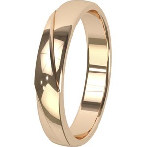 14K rosegouden trouwring Dames 4mm Cyclaam