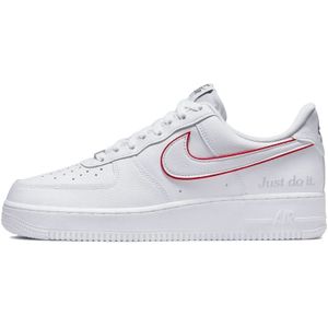 Nike Air Force 1 Low Just Do It White Noble Green Metallic Silver University Red - EU 40