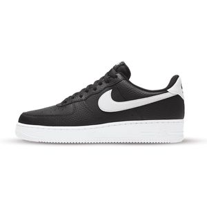 Nike Air Force 1 Low '07 Black White Pebbled Leather - EU 41