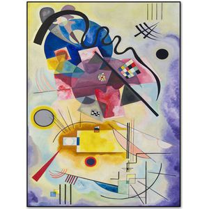 TPFLiving Poster Leinwand / Wassily Kandinsky - Berühmte Motive / mehrere Motive in verschiedenen Größen - OHNE Rahmen - Modell JB1017-C - 90x130cm
