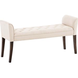 TPFLiving Chaiselongue Cäsar, antik-dunkel - creme Stück