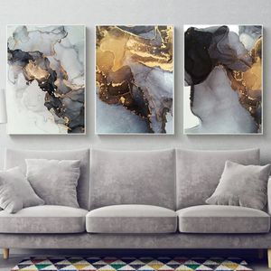 TPFLiving Luxus Poster Leinwand Abstrakte Motive OHNE Rahmen - Modell TPFL-LW-09-SET - 10x15cm