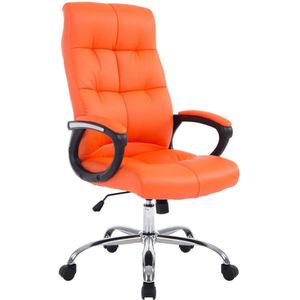 TPFLiving Bürostuhl Posan Kunstleder - Orange