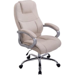 TPFLiving Bürostuhl Apodo Stoff - Creme