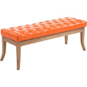 TPFLiving Sitzbank Romeo Kunstleder antik-hell 120 - orange Stück