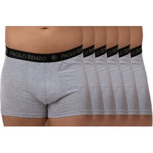 Paolo Renzo® Hipster Boxershorts 3/6 oder 12 Stück - Größen M, L, XL, XXL - Dunkelgrau / XXL / 6