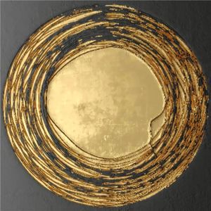 TPFLiving Kunstdruck auf Leinwand / Abstrakt Gold Schwarz / 20 Motive in 5 Größen - ohne Rahmen - Modell TPFL-LW-21-MN - 30x30cm