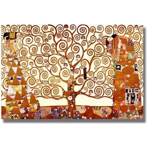 TPFLiving Poster Leinwand / Gustav Klimt - Der Baum des Lebens 2 - / Motiv in verschiedenen Größen - OHNE Rahmen - Modell JB1154 - 80x120cm
