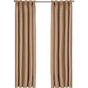 Larson - Luxuriöse Verdunkelungsvorhänge - mit Haken - 3m x 2.5m - Dunkles Taupe