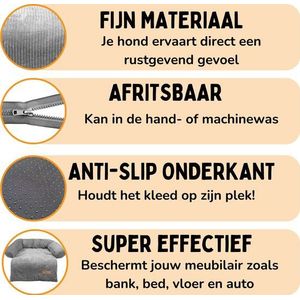 By Cee Cee Original Hundedeckenbank - Hundedeckenbank - Hundekorb - Premium - Vollständig mit Reißverschluss - Royal Collection - Rib Dark Grey -