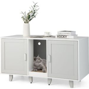Coast Katzenbox - versteckte Katzentoilette - 120 x 52 x 65 cm - grau