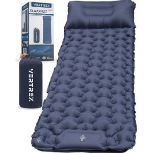 Vertrex Inflate-X1 Schlafmatte mit eingebauter Pumpe - Luftbett - 1 Person - Marineblau