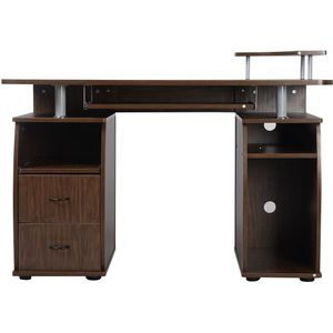 Coast Schreibtisch mit 2 Schränken - Max. 110 kg - 120 x 55 x 85 cm - Braun