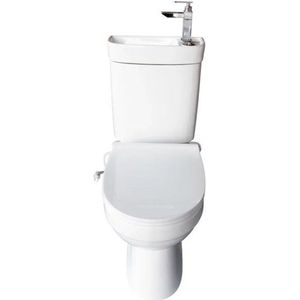 Ecompleet - Toilet met ingebouwde wasbak en kraan