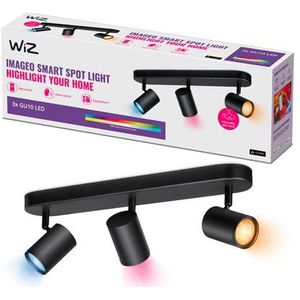 WiZ Slimme opbouwspot | Rond  | Zwart | RGB + 2200-6500K | 14.7W