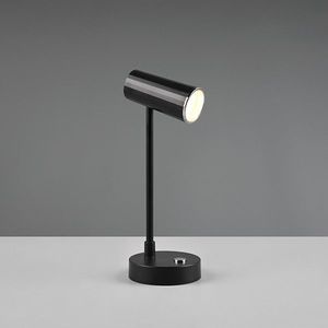 Oplaadbare tafellamp | Lenny | 3000-4000-6000K | IP20 | 2.5W | Zwart | Trio Lighting