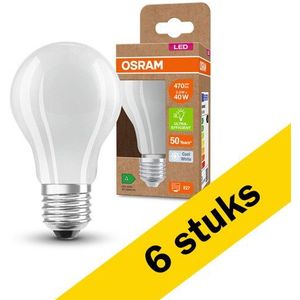 6x Osram LED lamp E27 | Peer A60  | Mat | 4000K | 2.2W (40W)
