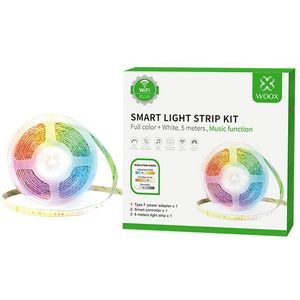 WOOX R5149 Smart led strip kit | 5 meter | 3000-6500K + RGB | 24W