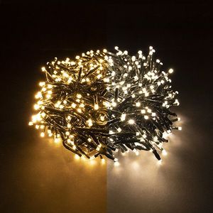 Clusterverlichting 7 meter | extra warm wit & warm wit | 576 lampjes