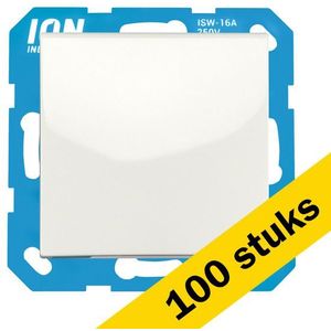 100x Wandcontactdoos RA met Klapdeksel IP44 E1 Alpin Wit