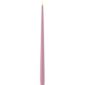 Deluxe Homeart Led Shiny Dinnercandle 2 stuks 38 cm Lavendel